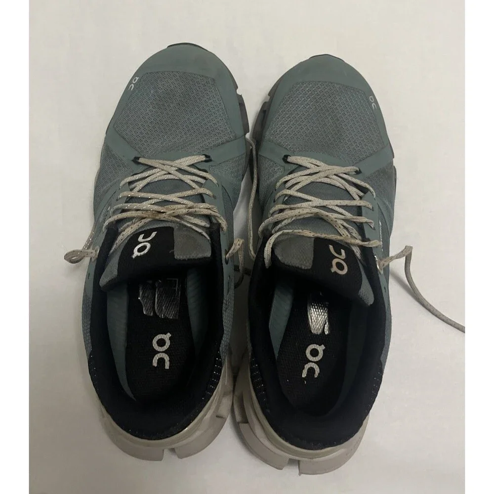 ON Cloud Shoes, Womens Size Blue White Cloudtec Road Running Trainer Lace Up 8 W